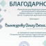 Благодарность - БФ ВГУ