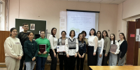 27 марта студенты технолого-педагогического факультета приняли участие в мастер-классе призера муниципального этапа профессионального конкурса «Учитель года России 2025» Хныкиной Н.В. - БФ ВГУ