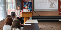 Преподаватель и студенты филиала приняли участие в дискуссии, посвященной вопросам фальсификации истории - БФ ВГУ